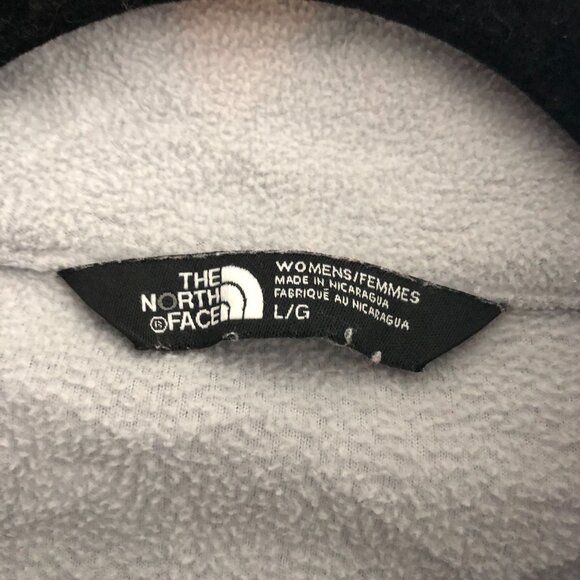The North Face Womens Glacier Fleece Pullover 1/4 Zip Thumbholes Gray L - Picture 3 of 5